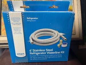 Smart Choice 6' Stainless Steel Refrigerator Waterline Kit